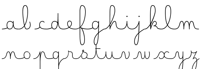 Lecteur Heureux Font LOWERCASE