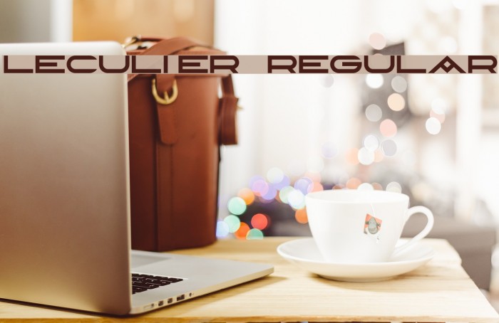 Leculier Regular Font examples
