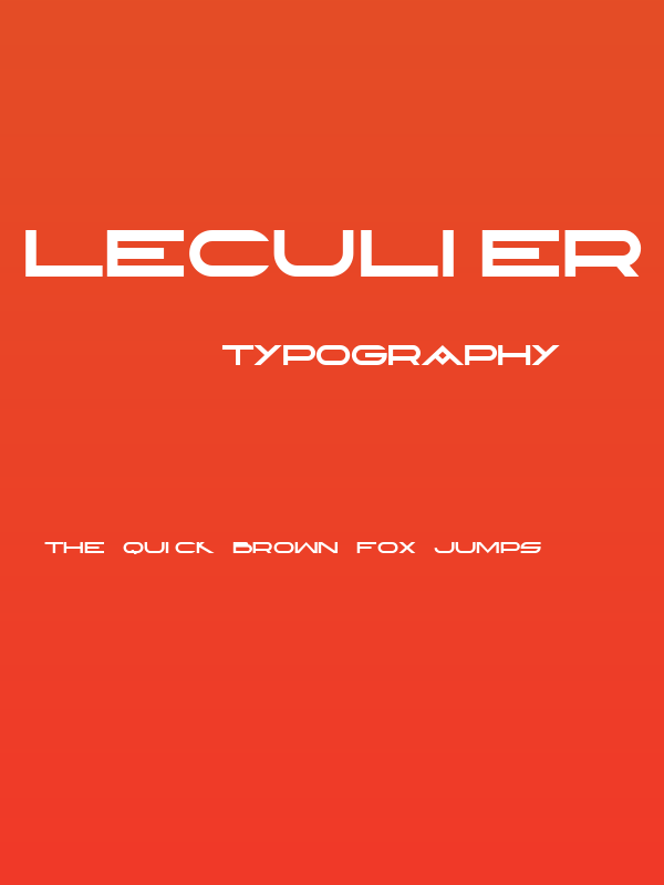 Leculier Regular Poster