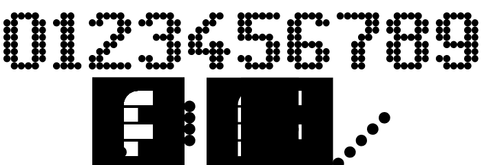 Led 8x6 Regular Font OTHER CHARS