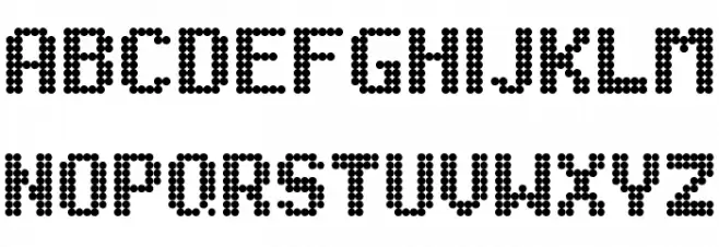 Led 8x6 Regular Schriftart Groß
