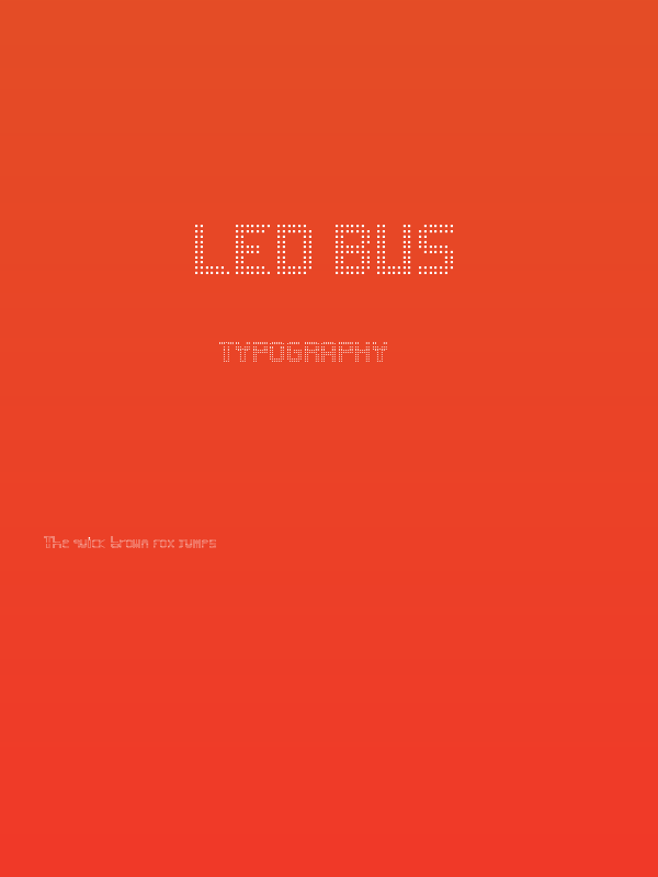 Led Bus Poster
