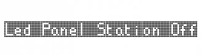 Led Panel Station Off  Fuentes Gratis Descargar