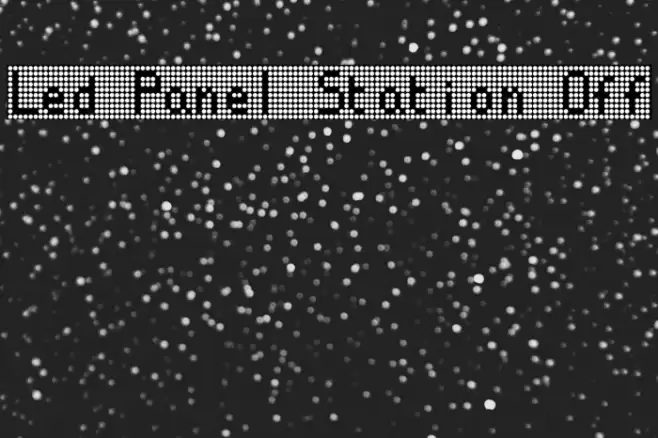 Led Panel Station Off Font examples