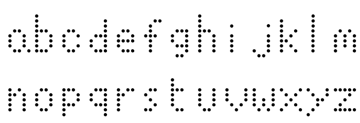 Led Panel Station On Font LOWERCASE
