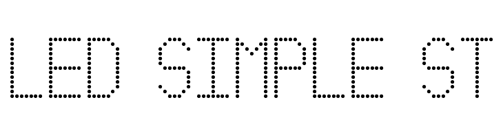 Led Simple St Font