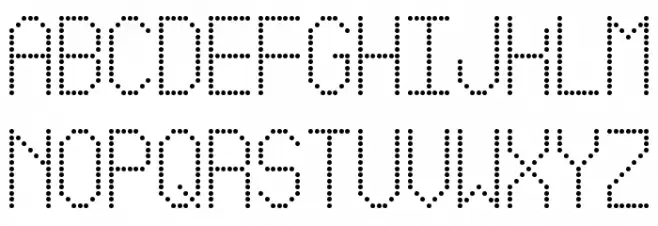 Led Simple St Polices MAJUSCULES