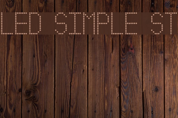 Led Simple St Font examples