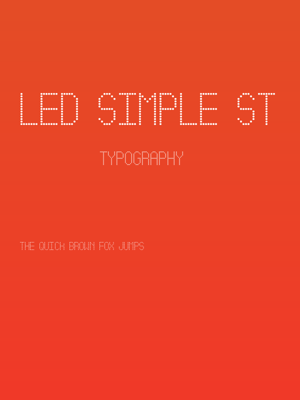 Led Simple St Poster