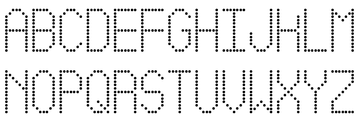 Led Simple St Font LOWERCASE