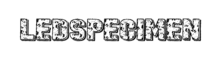 Led Specimen  नि: शुल्क फ़ॉन्ट्स डाउनलोड