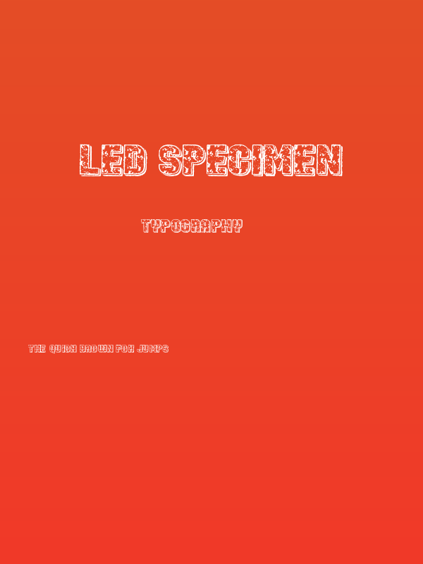 Led Specimen Poster