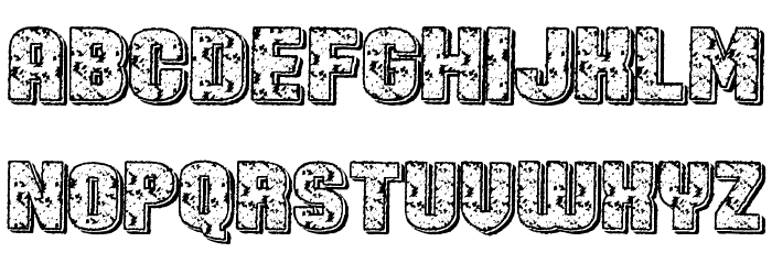 Led Specimen Font LOWERCASE