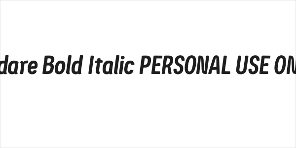 Ledare Bold Italic PERSONAL USE ONLY Logo