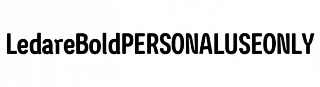 Ledare Bold PERSONAL USE ONLY  Fuentes Gratis Descargar