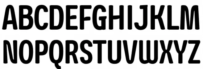 Ledare Bold PERSONAL USE ONLY フォント 大文字
