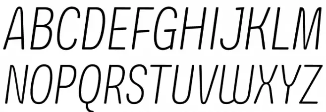 Ledare ExtraLight Italic PERSONAL USE ONLY Polices MAJUSCULES