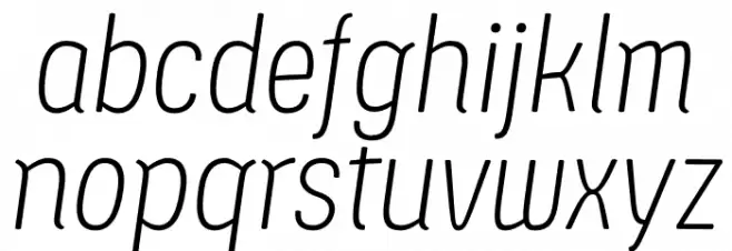 Ledare ExtraLight Italic PERSONAL USE ONLY Polices MINUSCULES