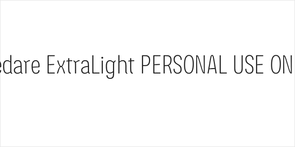 Ledare ExtraLight PERSONAL USE ONLY Logo