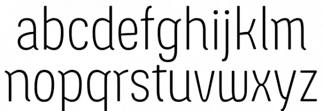 Ledare ExtraLight PERSONAL USE ONLY フォント 小文字