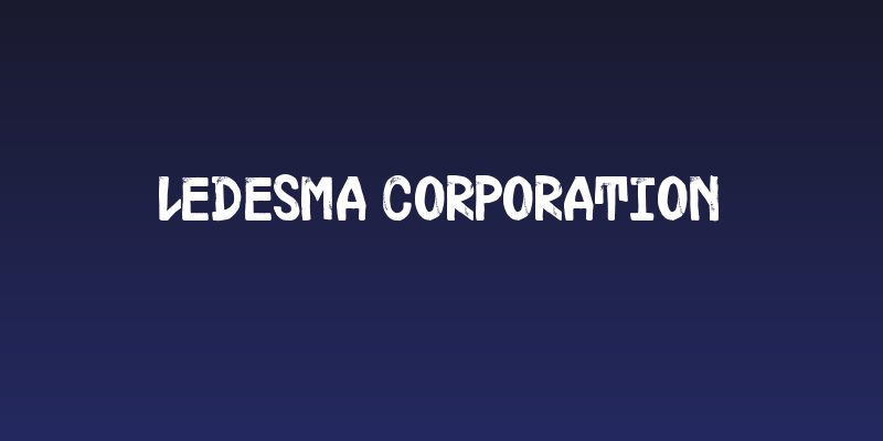 Ledesma Corporation Social Header