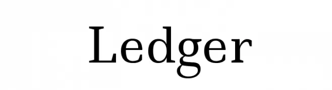 Ledger  Free Fonts Download