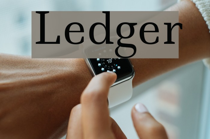 Ledger Font examples