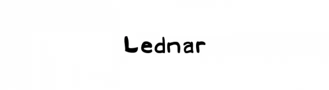 Lednar  Frei Schriftart Herunterladen