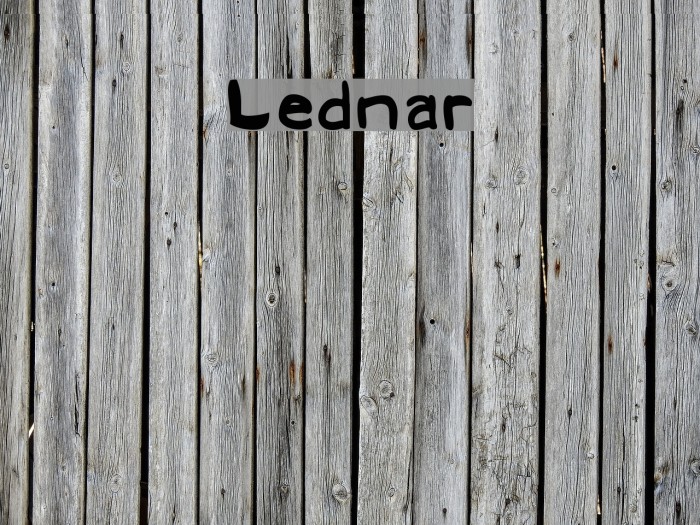 Lednar Font examples