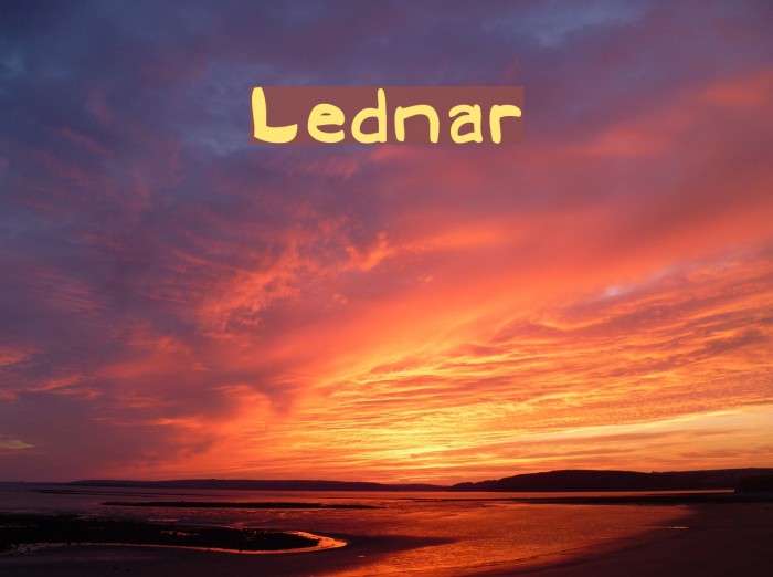 Lednar Font examples