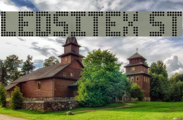 Ledsitex St Font examples