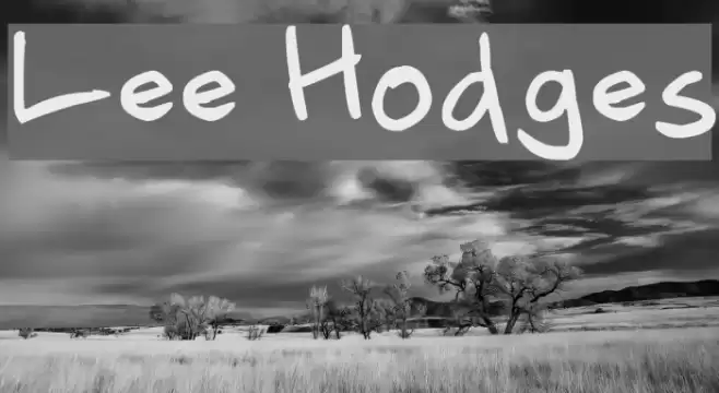 Lee Hodges Font examples