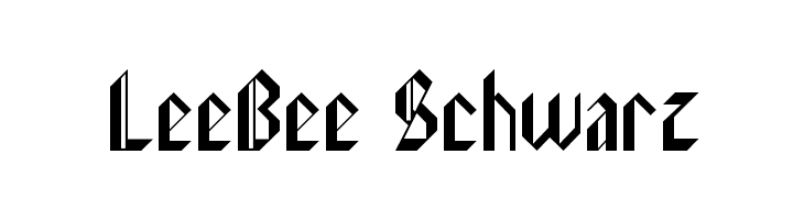LeeBee Schwarz  font caratteri gratis