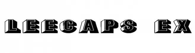 LeeCaps Ex  免费字体下载