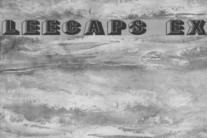 LeeCaps Ex Font examples