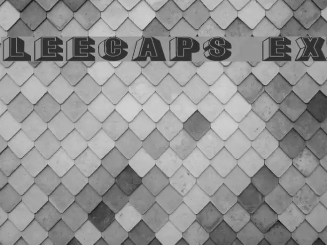 LeeCaps Ex Font examples