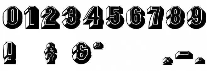 LeeCaps Font OTHER CHARS