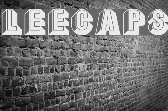 LeeCaps Шрифта examples