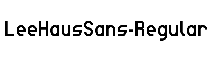 LeeHausSans-Regular  Free Fonts Download