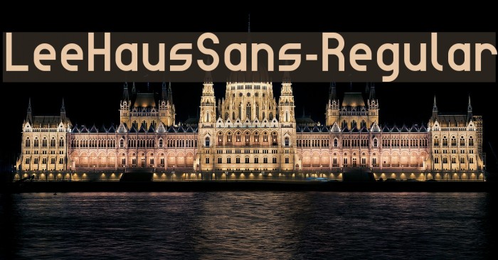 LeeHausSans-Regular Font examples
