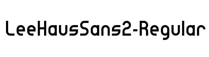 LeeHausSans2-Regular  font caratteri gratis
