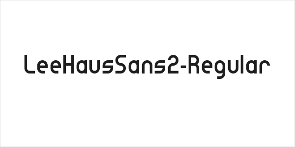LeeHausSans2-Regular Logo
