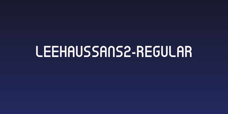 LeeHausSans2-Regular Social Header