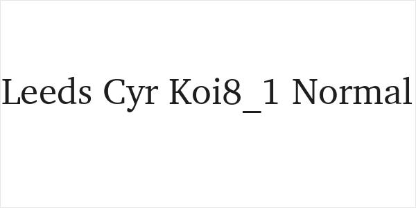 Leeds Cyr Koi8_1 Normal Logo