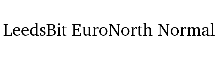 LeedsBit EuroNorth Normal Font