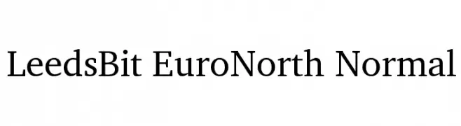 LeedsBit EuroNorth Normal  नि: शुल्क फ़ॉन्ट्स डाउनलोड