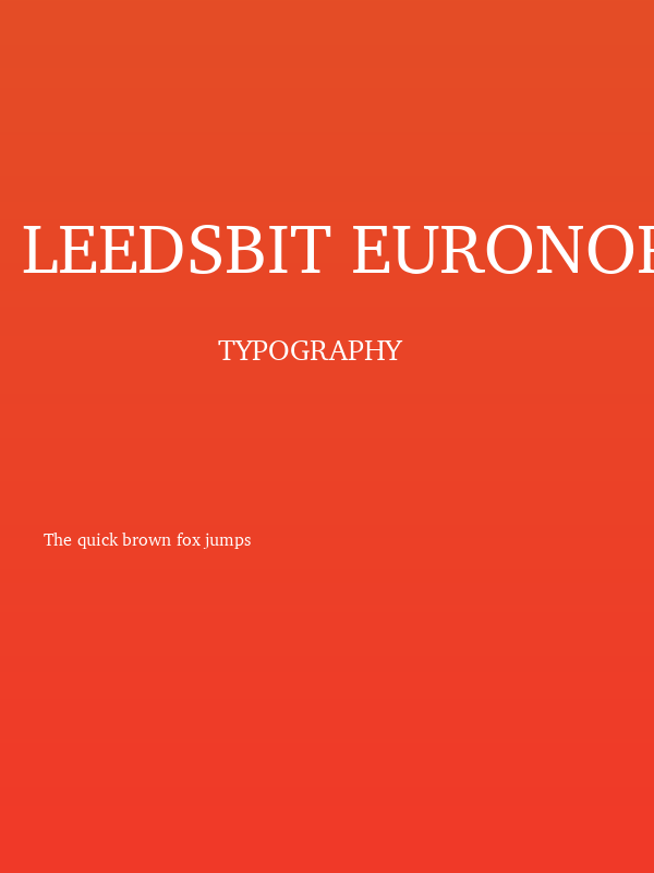 LeedsBit EuroNorth Normal Poster
