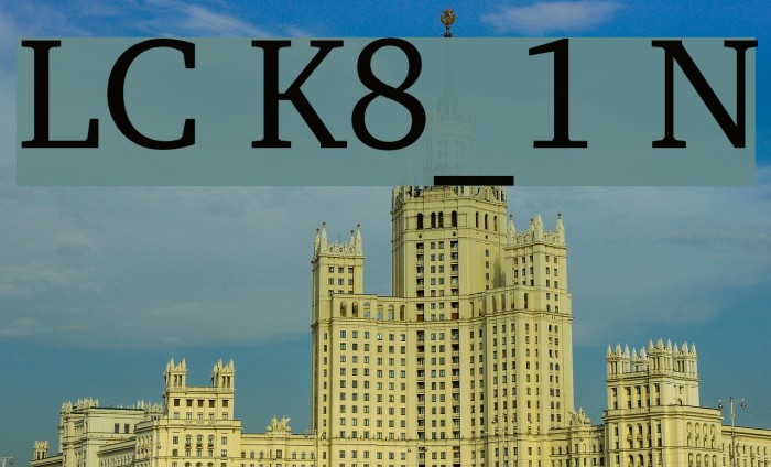 LeedsCyr Koi8_1 Normal Font examples