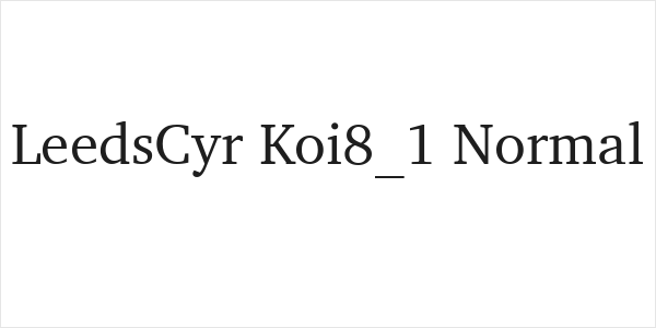 LeedsCyr Koi8_1 Normal Logo