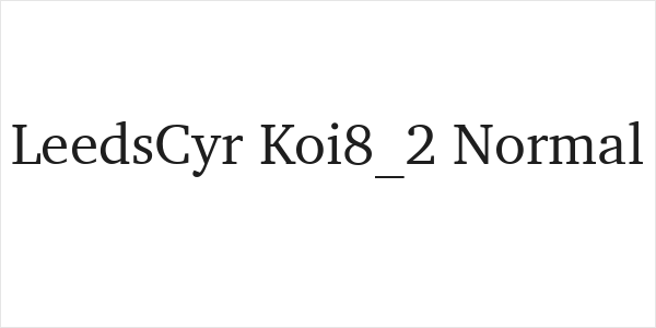 LeedsCyr Koi8_2 Normal Logo